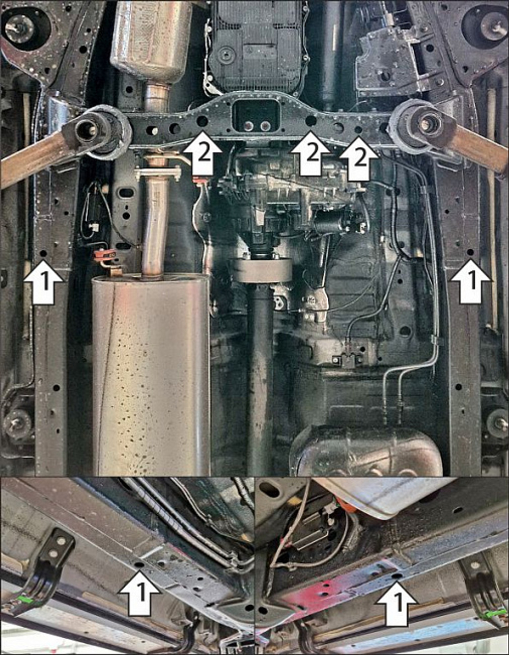 Защита раздаточной коробки, 2 мм, Сталь для Haval H5 2023-н.в., Motodor.73120