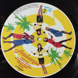 Винтажная виниловая пластинка LP Ансамбль Арабеска Arabesque Radio Arabesque (Japan 1983) (Obi)