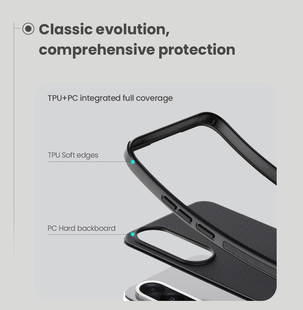 Чехол противоударный от Nillkin для OnePlus Nord 5 и Ace 5 Ultra, серия Super Frosted Shield Pro
