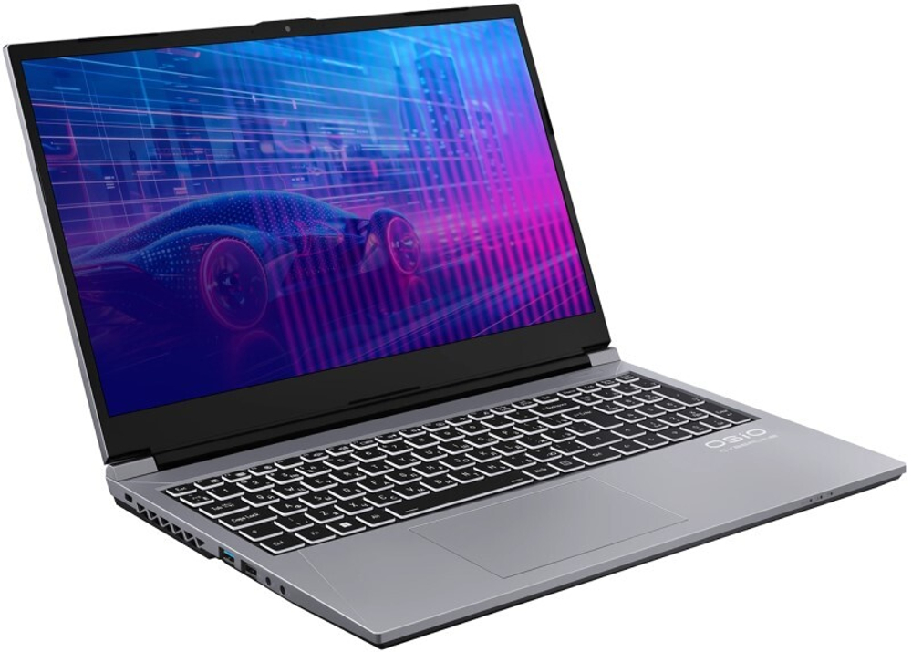 Ноутбук  OSIO CyberLine C150i-003 15.6 ", Core i5, 16 Гб RAM, 512 Гб SSD, GeForce RTX 4060, Серый