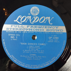 Винтажная виниловая пластинка LP Camel Rain Dances (Japan 1977) (No Obi) GP 1090