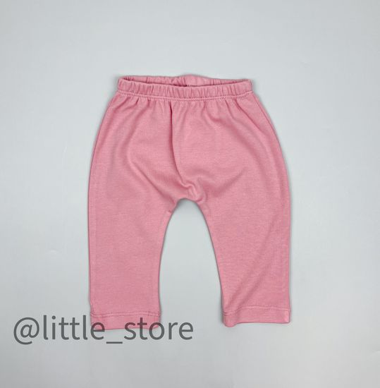 Штанишки хлопковые "Кошечки и цветочки" розовый зефир