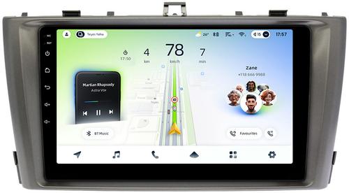 Магнитола для Toyota Avensis T270 2008-2015 (рамка серая) - Teyes CC4L-DTS монитор 9" IPS, Android 14, Быстрая, Snapdragon 662, CarPlay, 4G SIM-слот