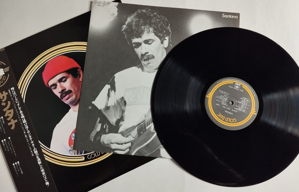Винтажная виниловая пластинка LP Santana Gold Disc (Japan 1978) (Obi)