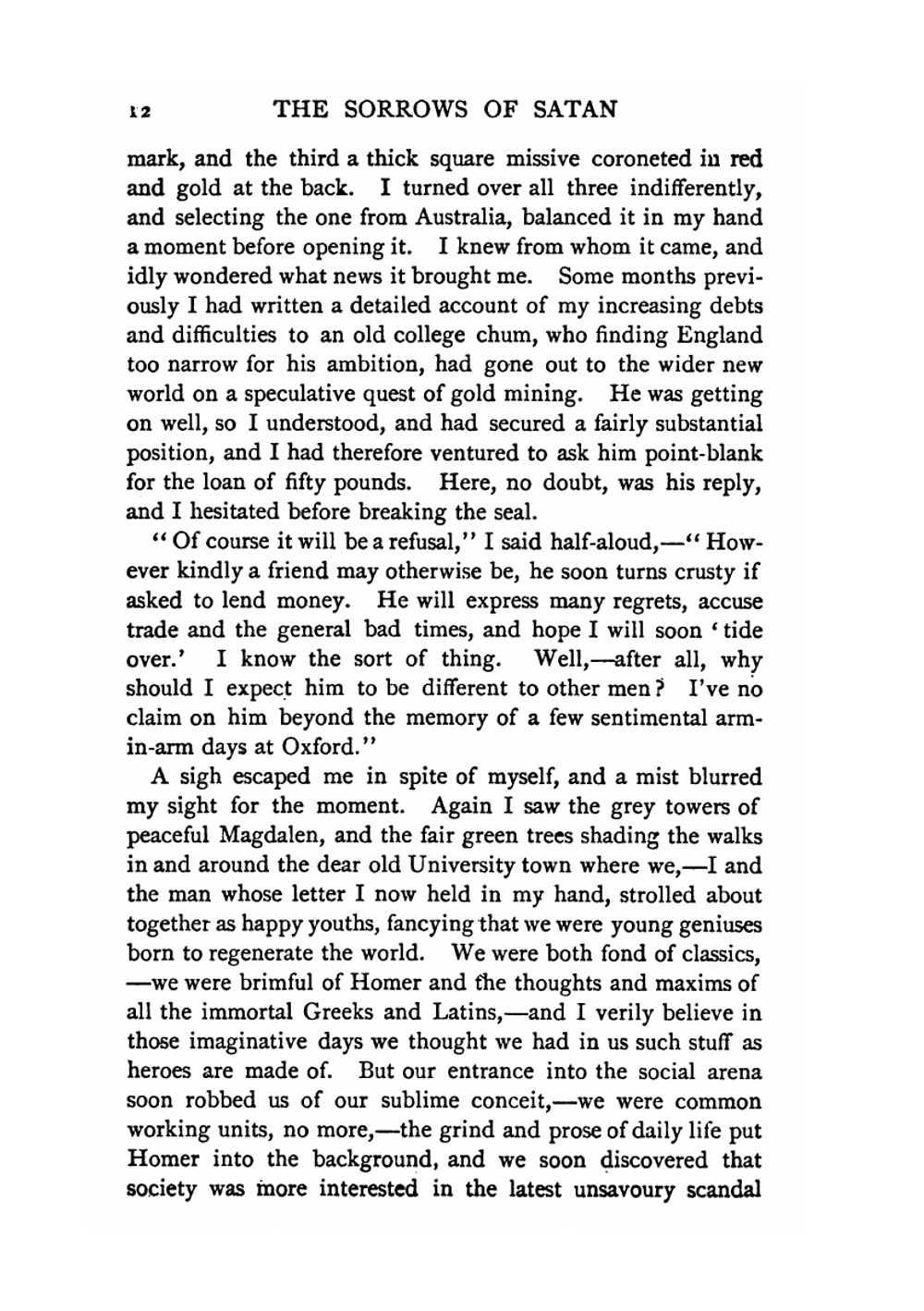 The sorrows of Satan | M. Corelli