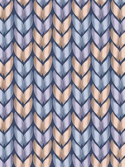 Наволочка комплект 2шт перкаль Сказка "Вязание" 50x70 см на молнии