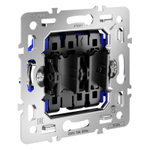 Механизм проходного переключателя двухклавишного 10А, S70