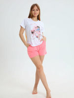 [m]Пижама х/б шорты+футболка УшФ002