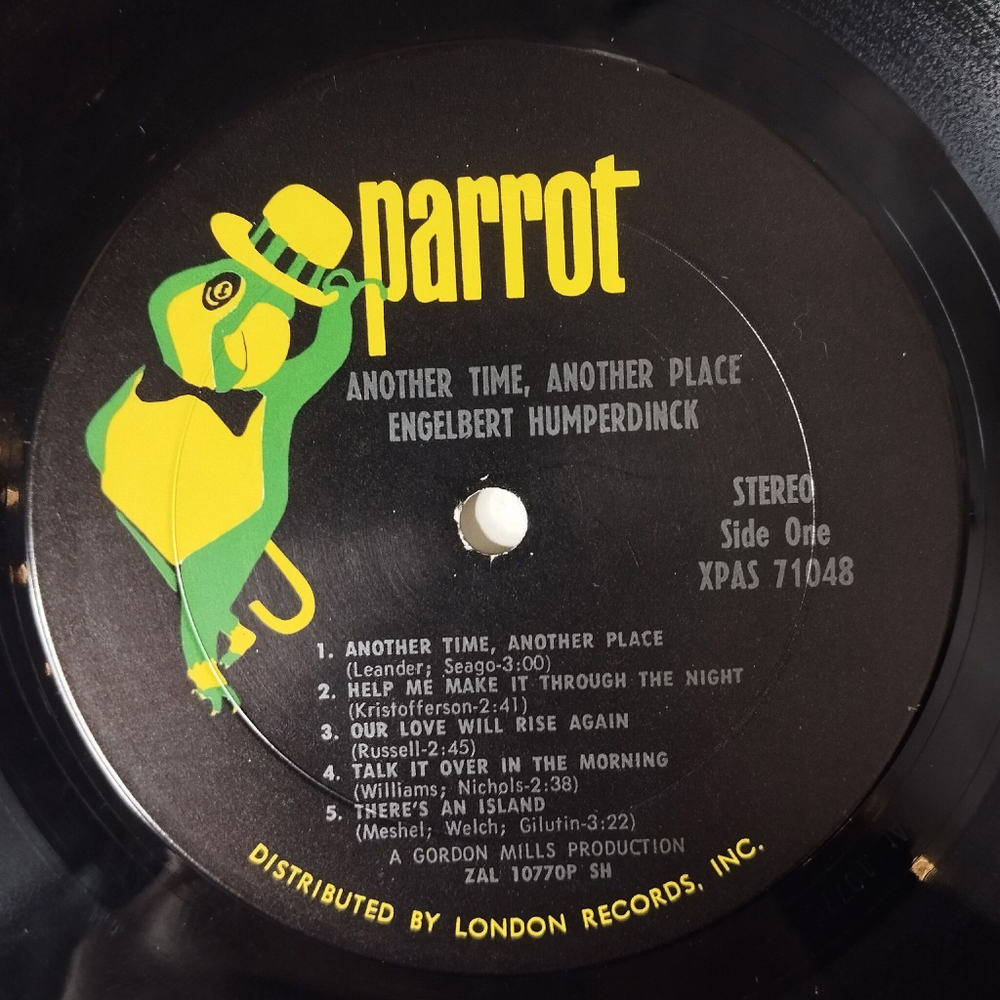 Винтажная виниловая пластинка LP Engelbert Humperdinck Another Time, Another Place (USA 1971)