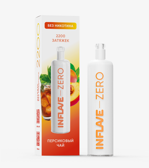 Одноразовая электронная сигарета Inflave Zero - Персиковый Чай (2200 затяжек)