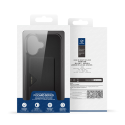 Чехол с MagSafe и отделение для карт (картхолдер) от Dux Ducis для iPhone 17, серия Pocard Series Case