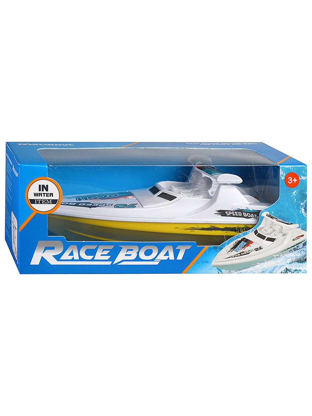 Игрушка Лодка Буря, на батарейках  (53912) цвет желтый