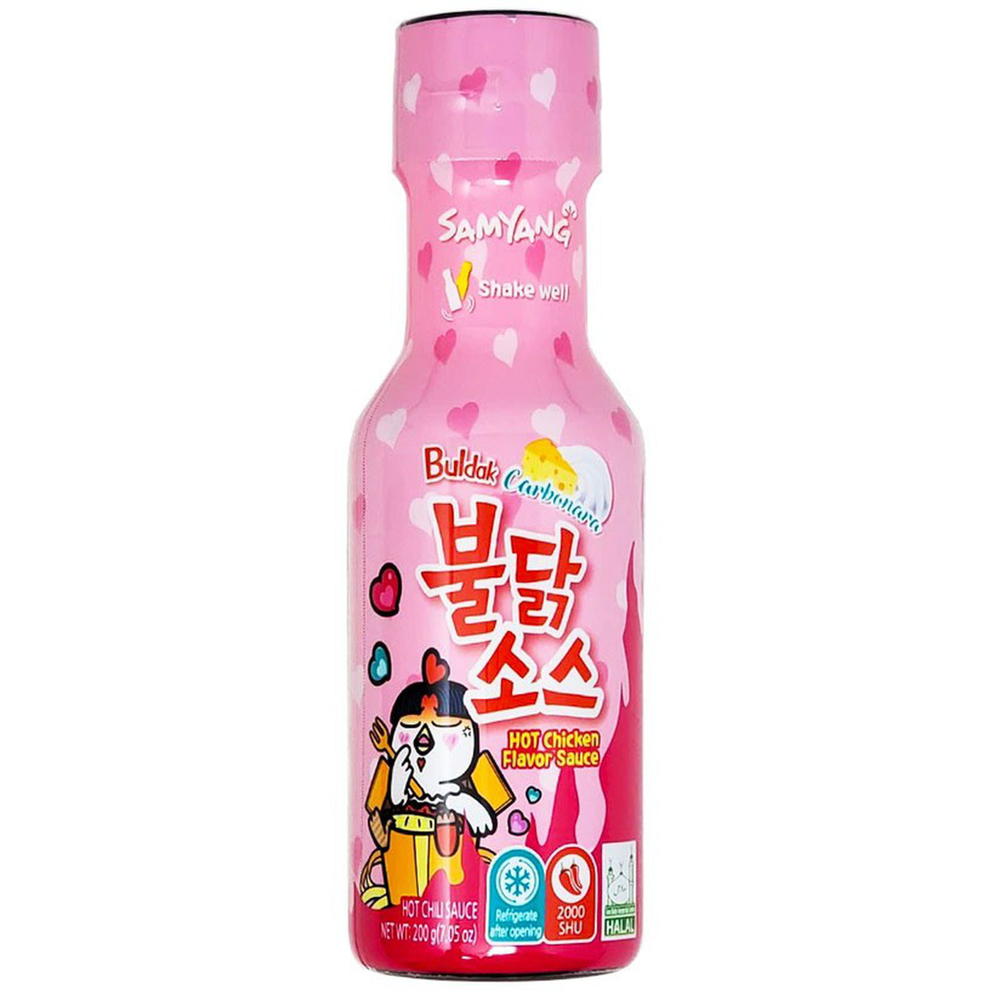 Острый соус Samyang Buldak со вкусом острой курицы Карбонара 200 г, Южная Корея