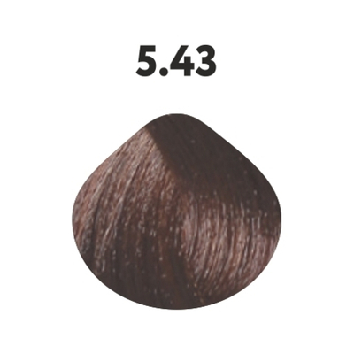 5.43 крем-краска KAARAL Baco Color Collection светлый медно-золотистый каштан - 100 мл.