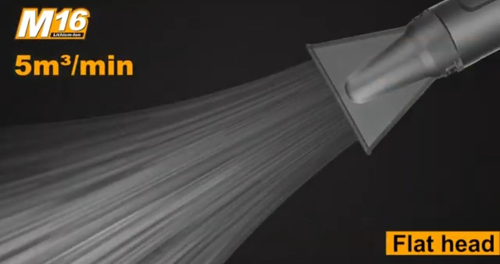 Аккумуляторная воздуходувка INGCO CABLI168082 INDUSTRIAL 16 В 2x2 Ач