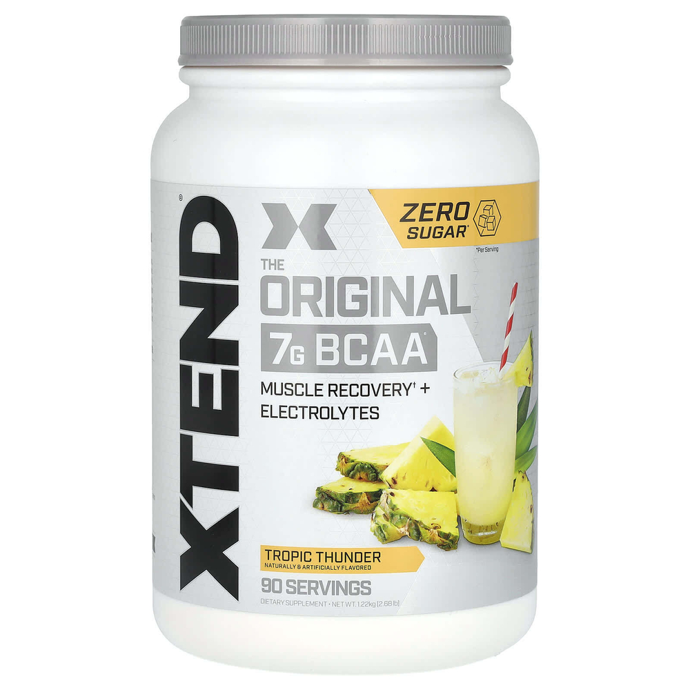 XTEND, The Original, 7 г аминокислот с разветвленной цепью (BCAA), со вкусом тропических фруктов, 1,26 кг (2,78 фунта)