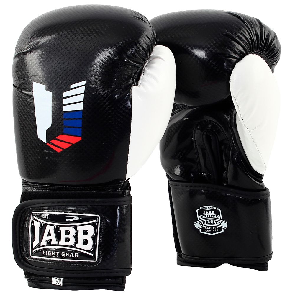 Перчатки бокс.(иск.кожа) Jabb JE-4078/US 48 черный/белый 12ун.