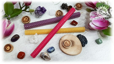 "Часовая" свеча из натуральной вощины