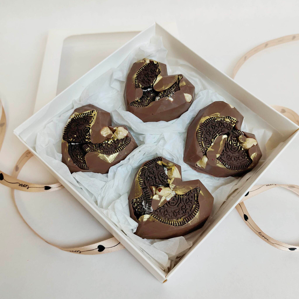 Подарочный набор из шоколада ручной работы с печеньем Орео 🍪🍫