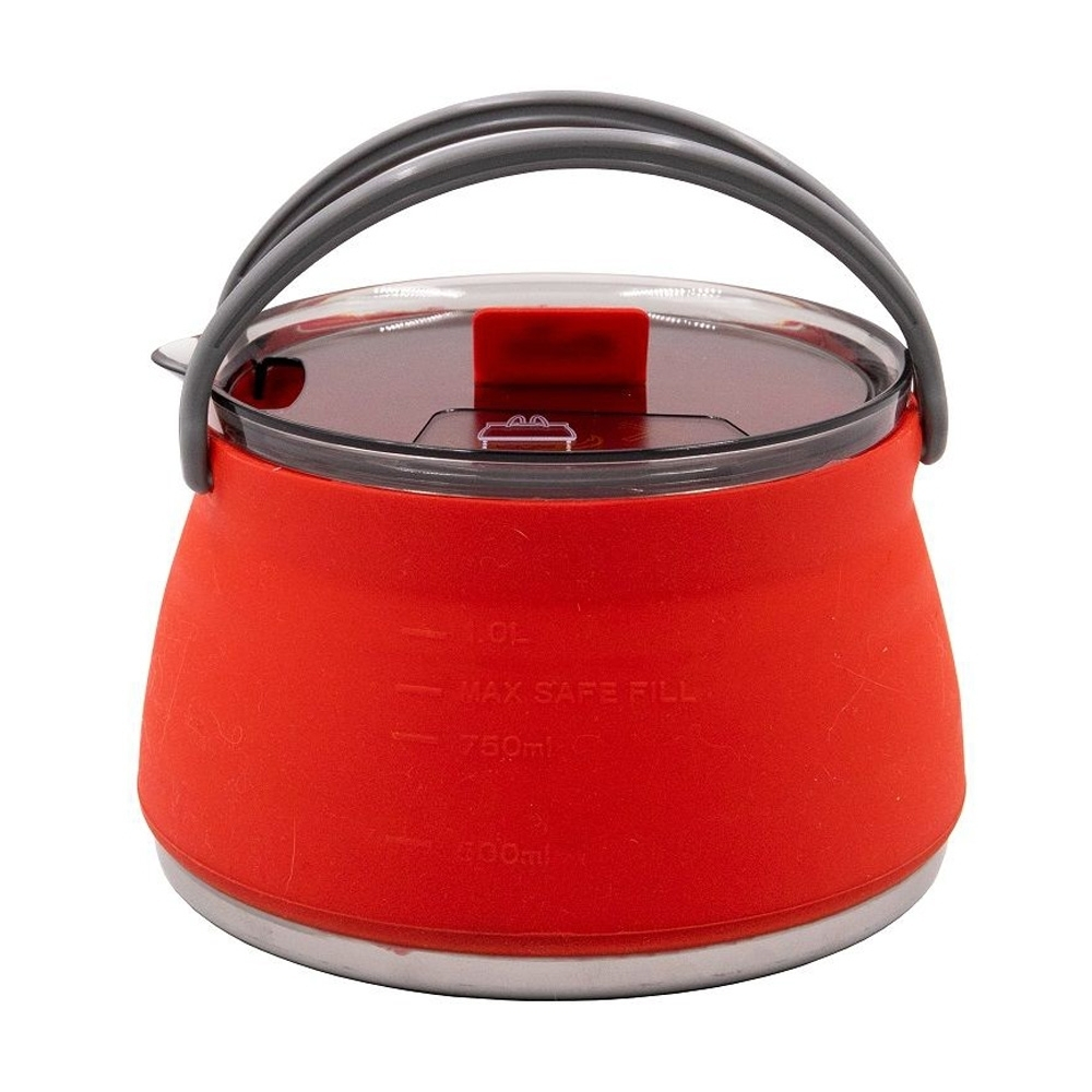 Tramp Чайник складной силиконовый 1 л, TRC-125, оливковый