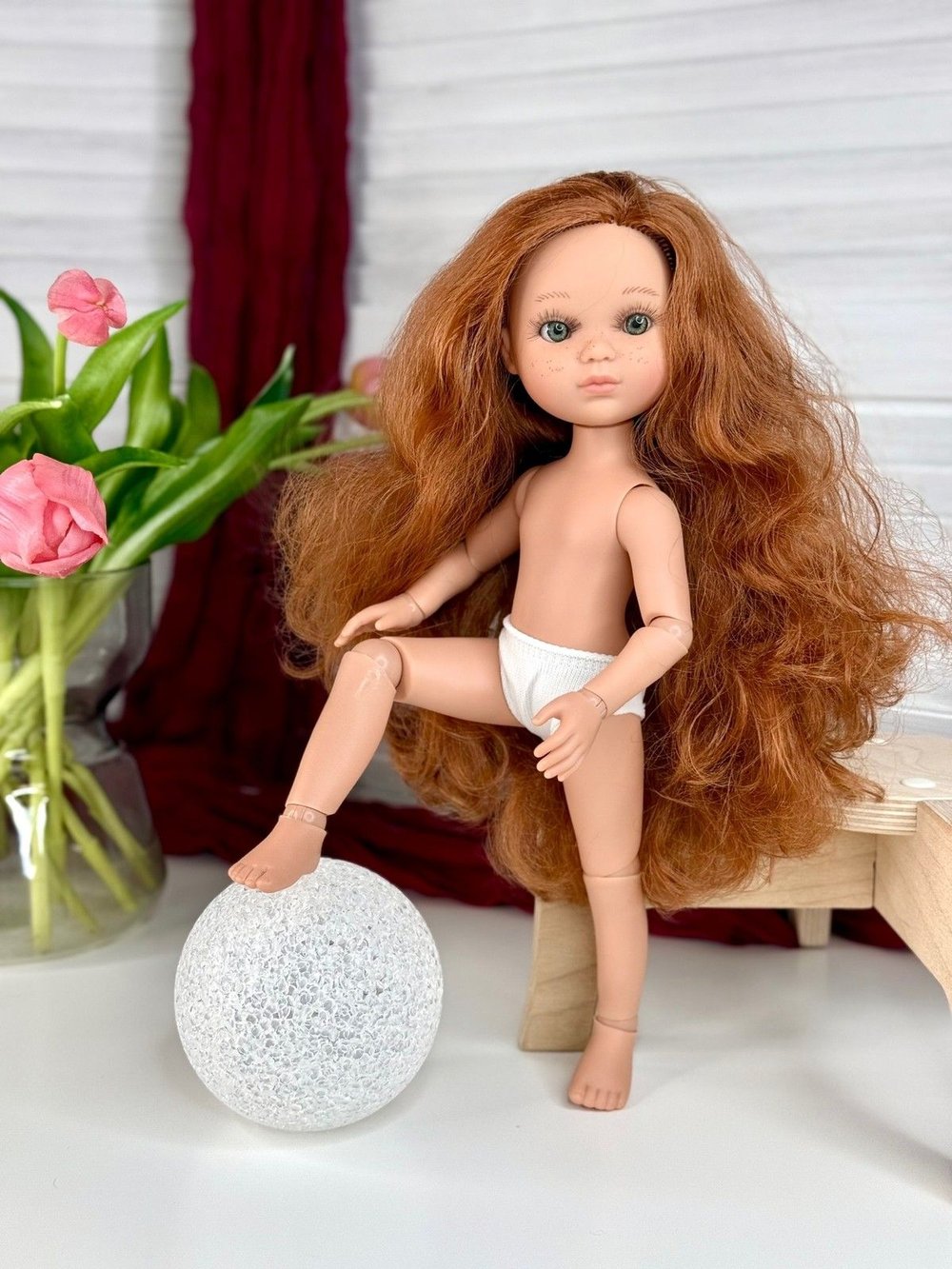 Кукла BERJUAN виниловая шарнирная 35см Ева (4820A8)