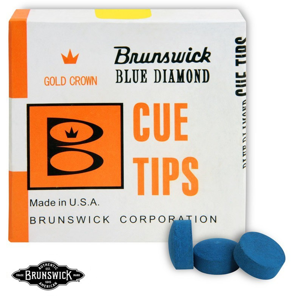 Наклейка для кия "Brunswick" ø12мм 50шт.