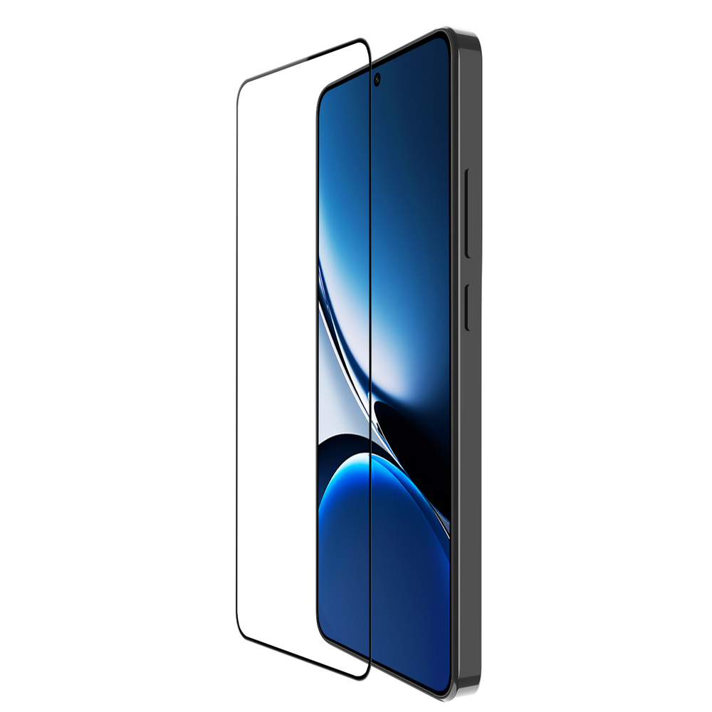 Защитное стекло для Xiaomi Redmi Turbo 4 и Poco X7 Pro, тонкие черные рамками и олеофобное покрытие, G-Rhino