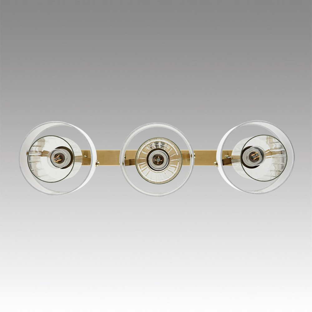 6593/3A MODERNI LN25 324 латунь/белый, металл/текстиль, стекло Подвес E14 3*40W 220V JANE