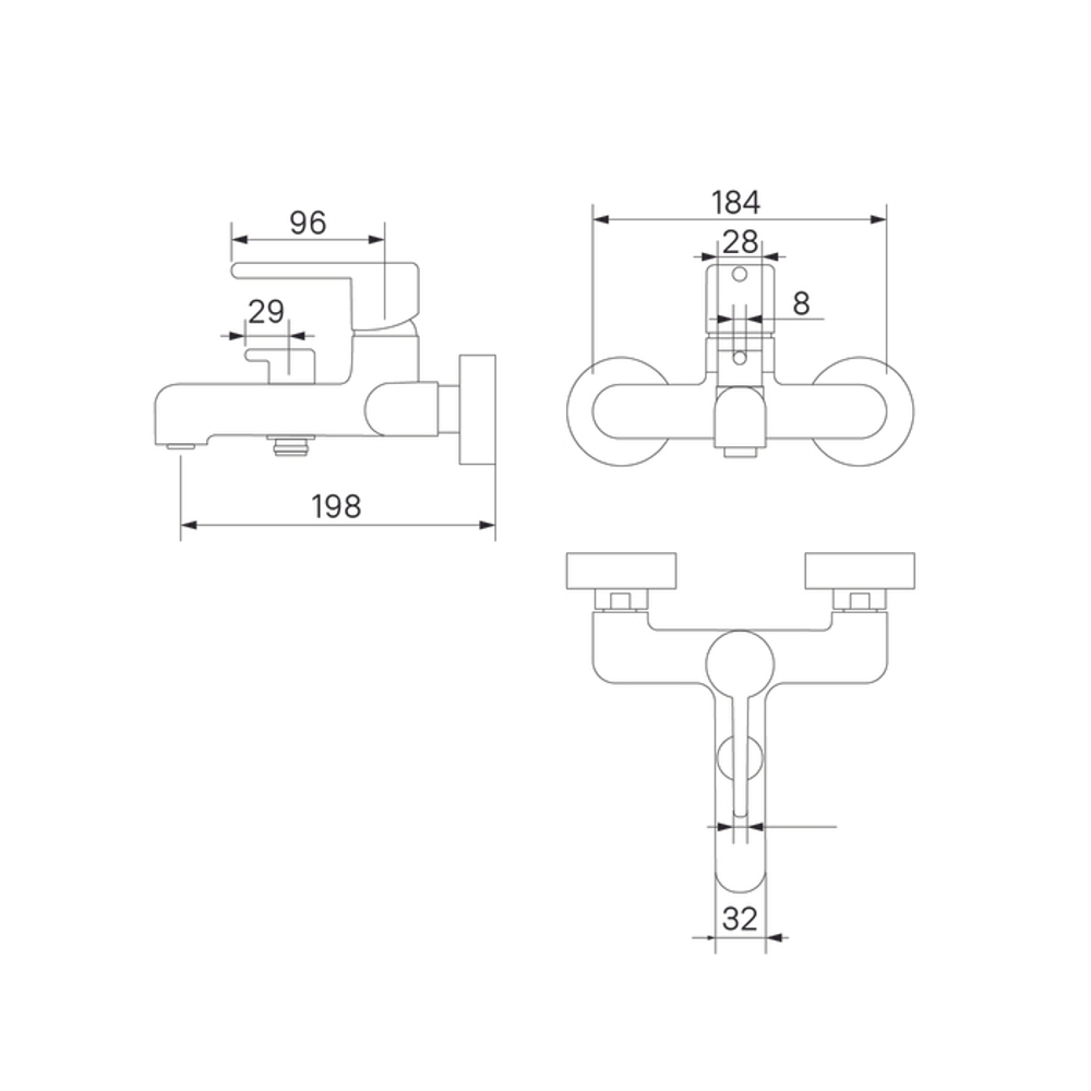 Смеситель для ванны IDDIS Aiger AIGMG00i02WA золотой  18137