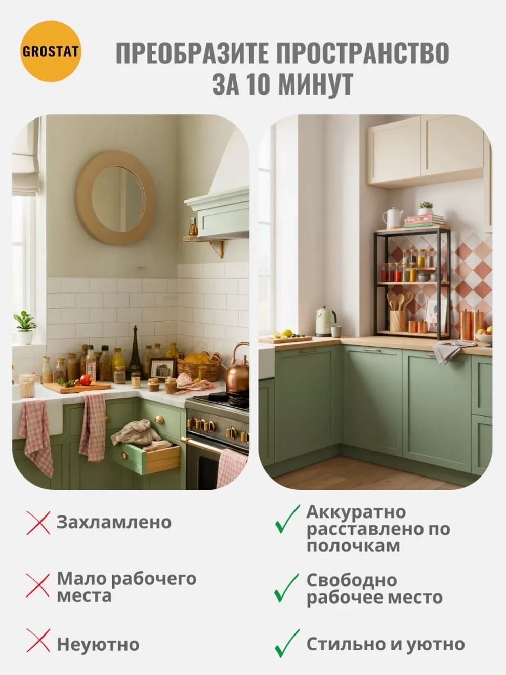 Полка настенная лофт навесная для кухни и комнаты Kolumn