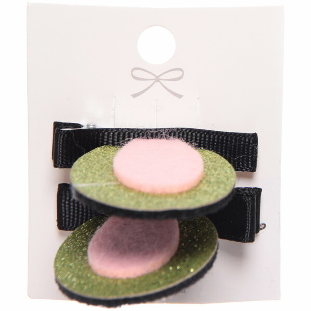 Зажимы для волос 2 шт на блистере детские «Boom- Зайка», микс 5 цветов, 5см