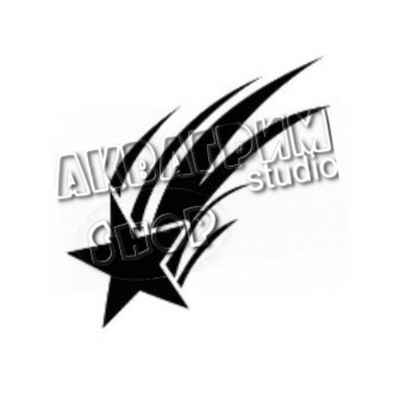Трафарет для блеск тату "Звезда