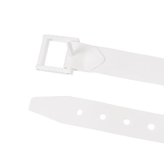 Ремень Scorpena F с пластиковой марсельской пряжкой белый