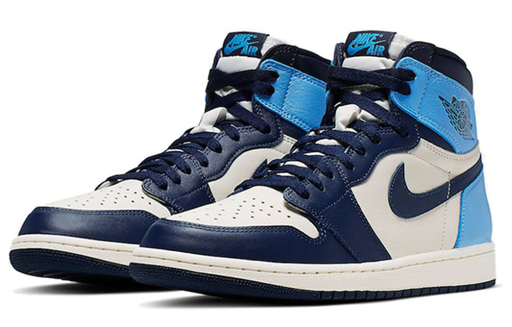 Jordan Air Jordan 1 "Obsidian" Wear-Resistant Anti-Slip Shock Absorber