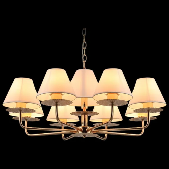 Люстра потолочная ILLUMICO E14 IL6197-9P-17 GD