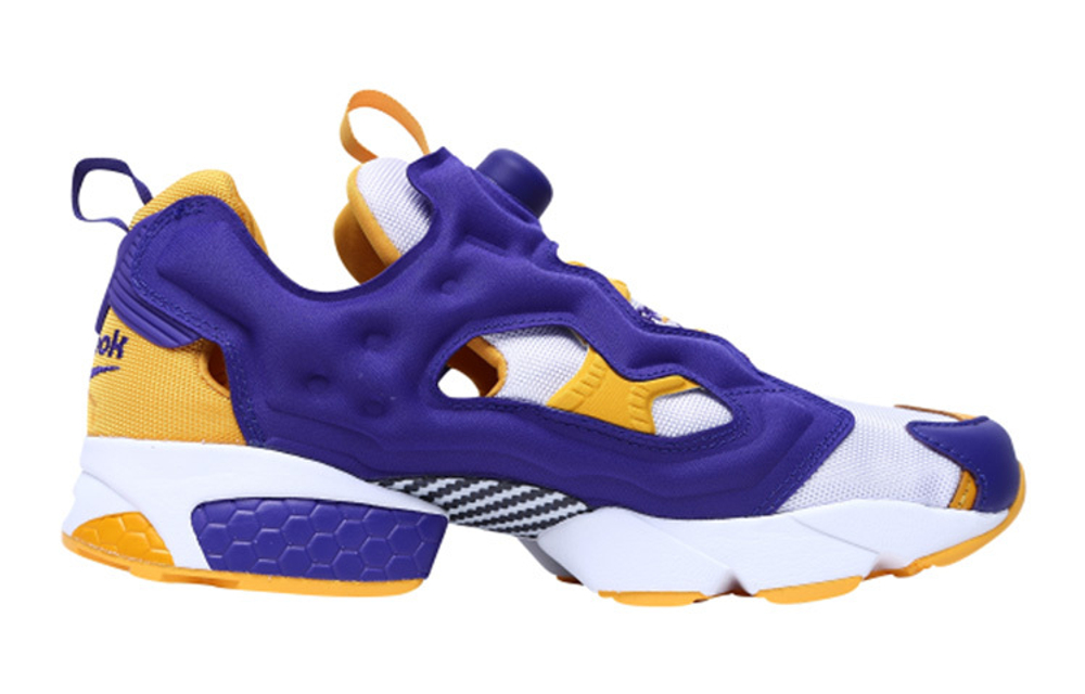 Reebok Instapump Fury OG MU color matching hollow men's and women's same style yellow, white and blue low-cut life casual shoes