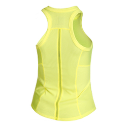 Женская теннисная майка Lucky in Love One Love Rib Tank Top Women - Neon Yellow
