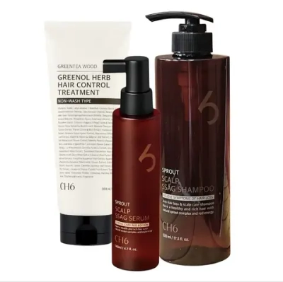 Scalp SSAG Set CH6 | Сыворотка от выпадения волос + Шампунь + Несмываемый тритмент