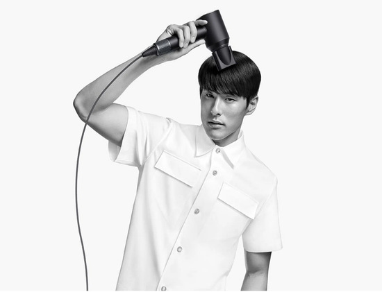 Фен Dyson Supersonic HD08, синий/медный + с подарочным кожаным чехлом UK