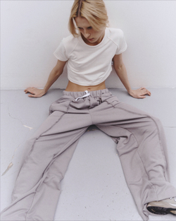 Baggy Trousers LOGO Opal Grey