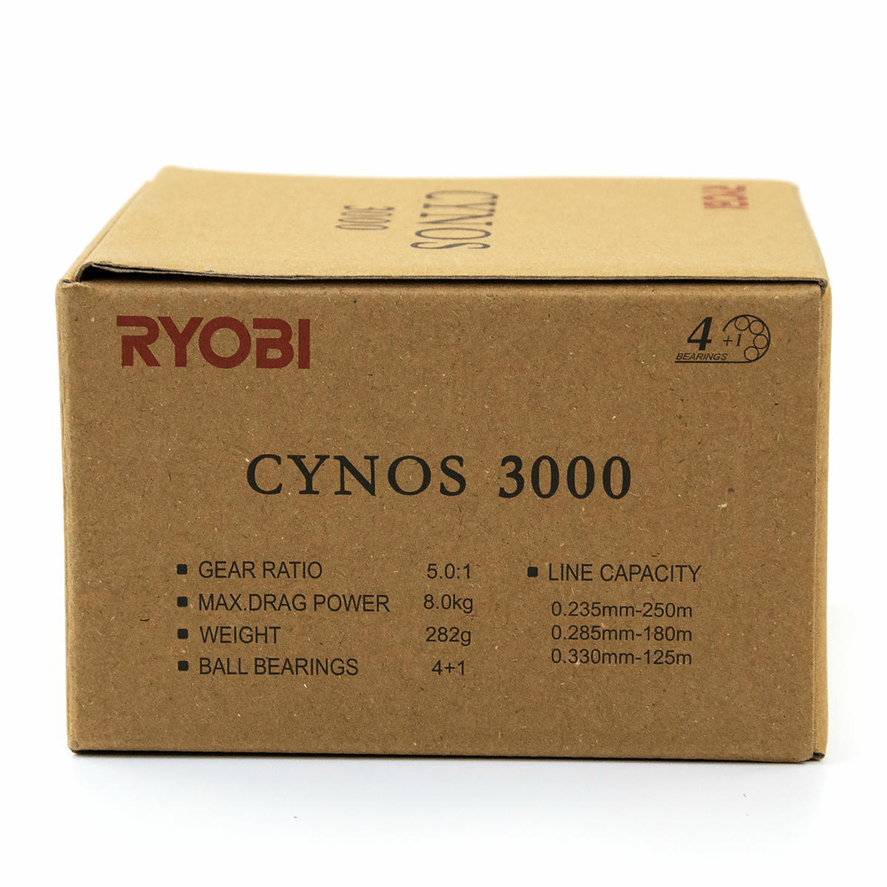 Катушка безынерционная Ryobi Cynos 3000 (4+1BB, мет. шпуля)