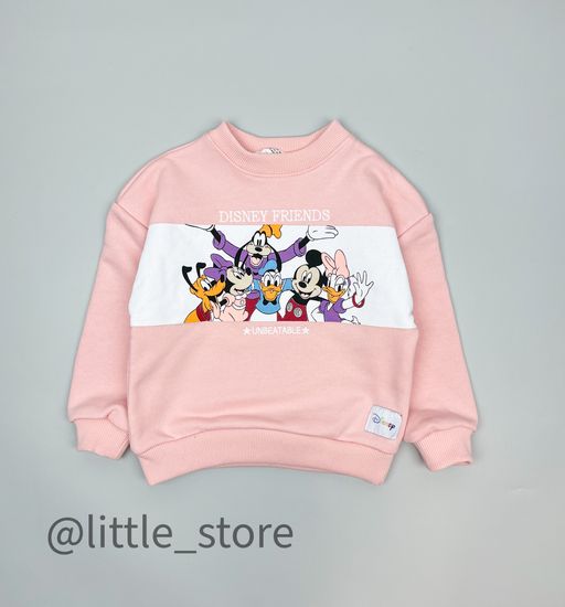Свитшот из футера "Disney friends" персиковый