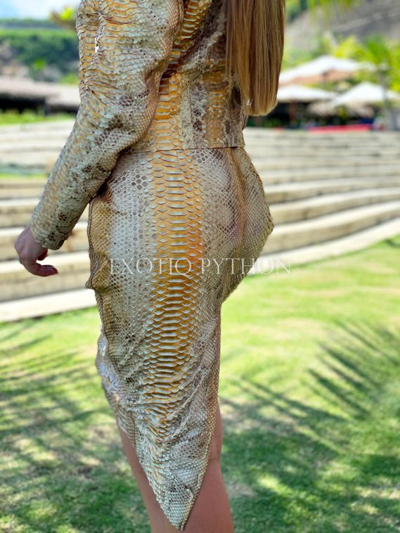 Юбка из кожи питона JT-104