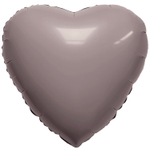 Шар фольгированный Сердце 46 см (Коричневый)