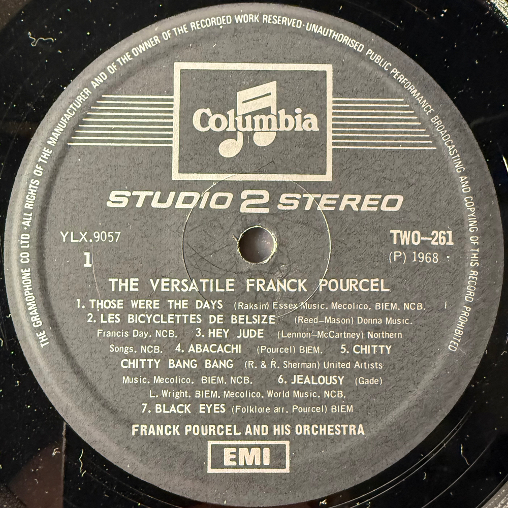 Franck Pourcel And His Orchestra ‎– The Versatile Franck Pourcel (Малайзия)