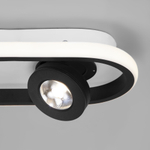Потолочный светодиодный светильник в стиле лофт 20123/2 LED белый / черный