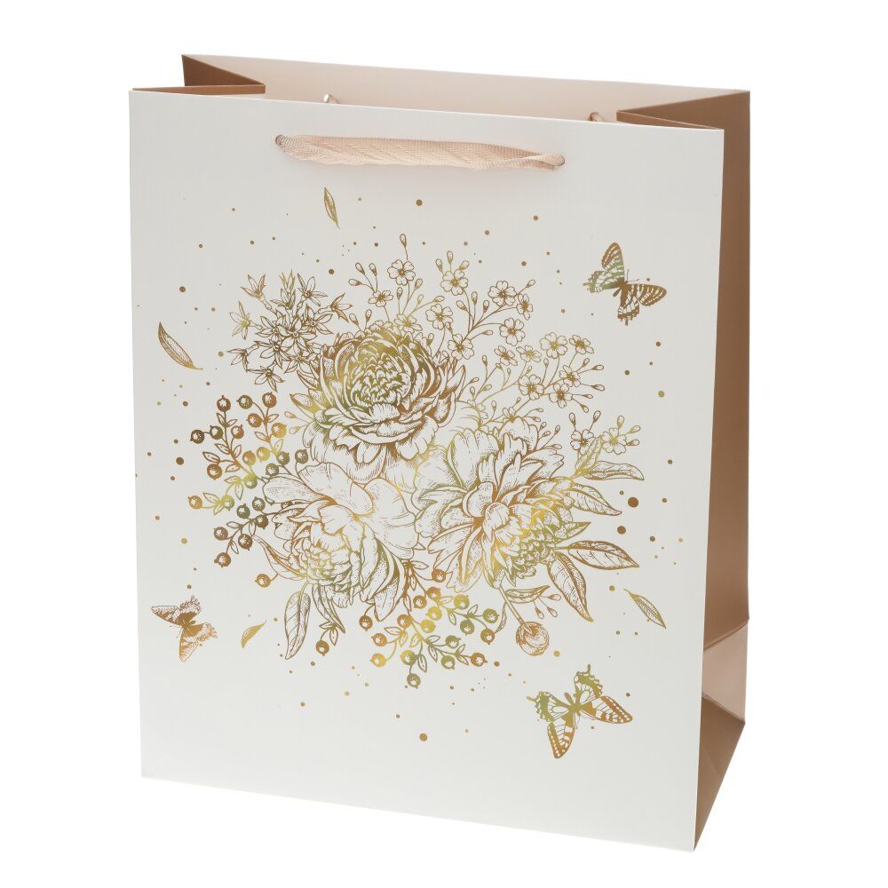 GAEM Пакет подарочный (бумага 230г/м2, блок микс 12шт), L26 W12 H32 см, 4в.