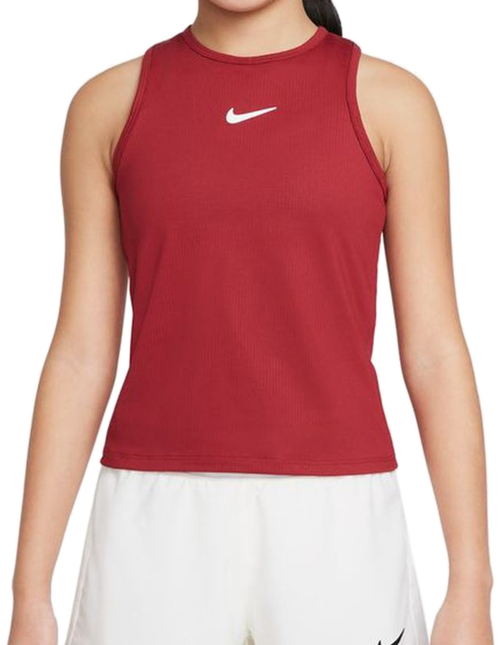 Футболка для девочки Nike Court Dri-Fit Victory Tank G - pomegranate/white