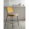 Стул полубарный с контрастным кантом pea, велюр, желтый/бежевый