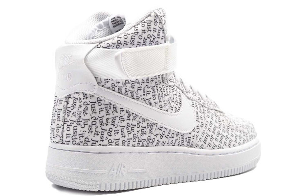 Кроссовки Nike Air Force 1 Lx Just Do It Pack White (Женская размерная сетка)